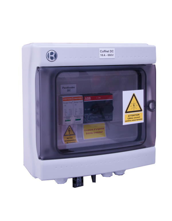Coffret DC 25A sous 960 VDC pour photovoltaique Coffret DC 25A sous 960 VDC pour photovoltaique