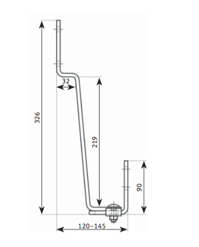 Crochet I'M SOLAR pour tuile plate | Alma Solar® N°1 des panneaux solaires Crochet I'M SOLAR pour tuile plate | Alma Solar® N°1 des panneaux solaires