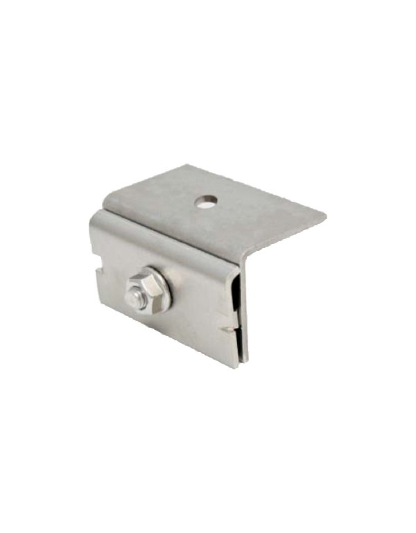 Bride I'M SOLAR pour couverture tôle joint debout | Alma Solar® N°1 des panneaux solaires Bride I'M SOLAR pour couverture tôle joint debout | Alma Solar® N°1 des panneaux solaires