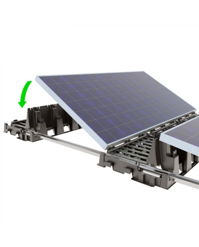 Rail pour installation horizontale pour systeme Falx | Alma Solar® N°1 des panneaux solaires Rail pour installation horizontale pour systeme Falx | Alma Solar® N°1 des panneaux solaires