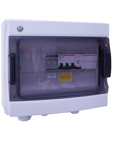 Coffret AC 3-10 kW triphasé 400 V AC 16A type B pour photovoltaique