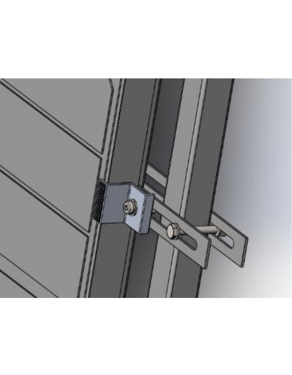 Bride simple pour fixation sur balcon | Alma Solar® N°1 des panneaux solaires Bride simple pour fixation sur balcon | Alma Solar® N°1 des panneaux solaires