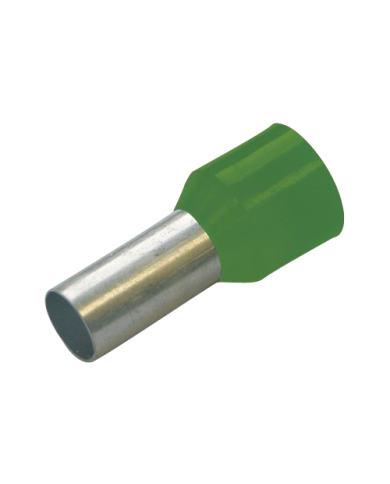 Cosses isolées Haupa 270038 6 mm² série de couleurs I, française, longueur 12 mm, vert