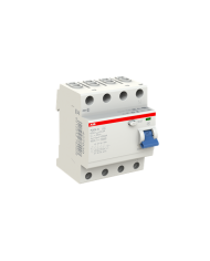 Disjoncteur FI ABB F204A-63/0,3, 63A/0,3mA, 4-Pôles Disjoncteur FI ABB F204A-63/0,3, 63A/0,3mA, 4-Pôles