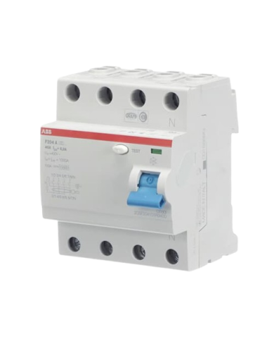 Disjoncteur FI ABB F204A-40/0,3 4 pôles 40/0,3A