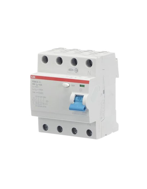 Disjoncteur FI ABB F204A-40/0,3 4 pôles 40/0,3A Disjoncteur FI ABB F204A-40/0,3 4 pôles 40/0,3A