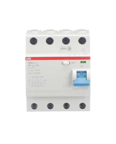 Disjoncteur FI ABB F204A-40/0,3 4 pôles 40/0,3A