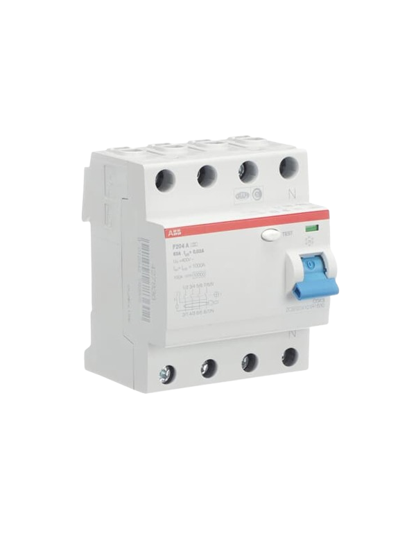 Dispositif à courant résiduel ABB 2CSF204101R1630 F204A-63/0,03 Type A 4 pôles 63 A 0.03 A 230 V Dispositif à courant résiduel ABB 2CSF204101R1630 F204A-63/0,03 Type A 4 pôles 63 A 0.03 A 230 V