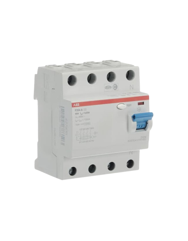 Dispositif à courant résiduel ABB F204 A-40/0,03 4P, Type A, 40A, 30mA 2CSF204101R1400 Dispositif à courant résiduel ABB F204 A-40/0,03 4P, Type A, 40A, 30mA 2CSF204101R1400