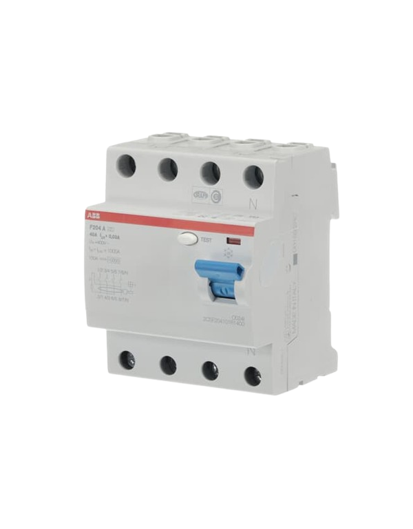 Dispositif à courant résiduel ABB F204 A-40/0,03 4P, Type A, 40A, 30mA 2CSF204101R1400 Dispositif à courant résiduel ABB F204 A-40/0,03 4P, Type A, 40A, 30mA 2CSF204101R1400