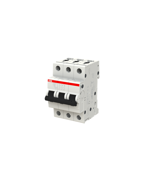 Disjoncteur ABB S203M-C50 3P 50A caractéristique C, 10 kA