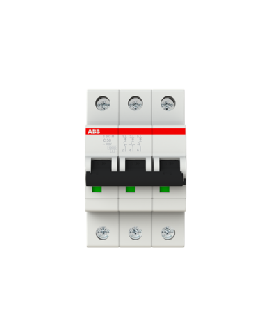 Disjoncteur ABB S203M-C50 3P 50A caractéristique C, 10 kA