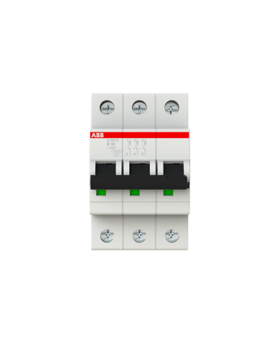 Disjoncteur ABB S203M-B40 3P 40A caractéristique B, 10 kA