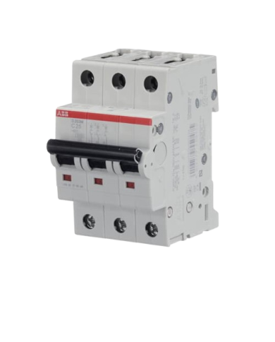 Disjoncteur ABB S203M-C25 3P 25A caractéristique C, 10 kA