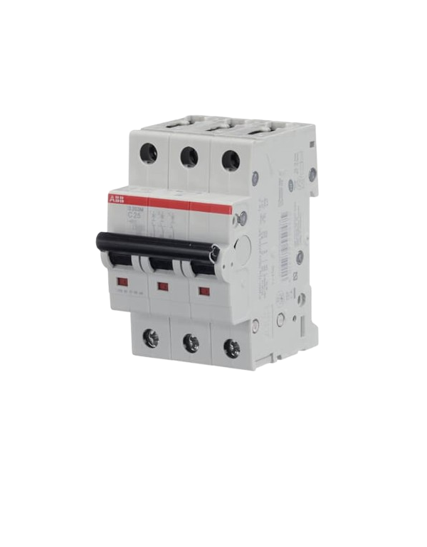 Disjoncteur ABB S203M-C25 3P 25A caractéristique C, 10 kA