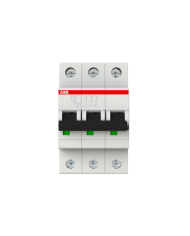 Disjoncteur ABB S203M-C16 3P 16A caractéristique C, 10 kA