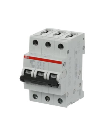 Disjoncteur ABB S203M-B10 3P 10A caractéristique B, 10 kA