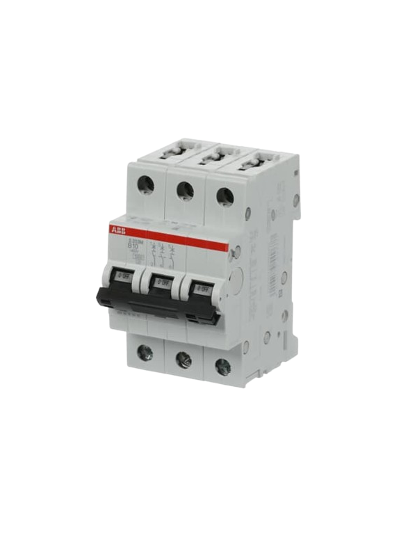 Disjoncteur ABB S203M-B10 3P 10A caractéristique B, 10 kA