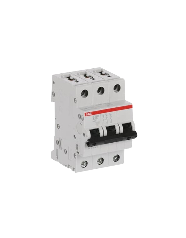 Disjoncteur ABB S203M-C10 3P 10A caractéristique C, 10 kA
