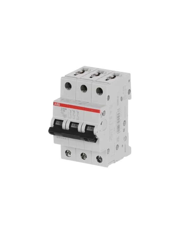 Disjoncteur ABB S203M-C10 3P 10A caractéristique C, 10 kA