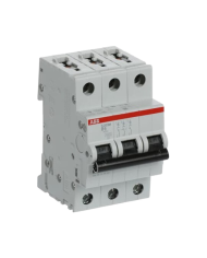 Disjoncteur ABB S203M-B6 3P 6A caractéristique B, 10 kA