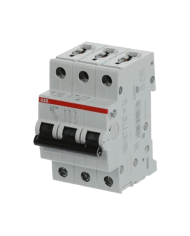 Disjoncteur ABB S203M-B6 3P 6A caractéristique B, 10 kA