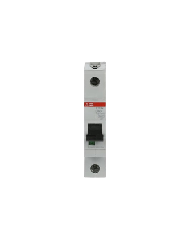Disjoncteur ABB S201M-B63 1P 63A caractéristique B, 10 kA Disjoncteur ABB S201M-B63 1P 63A caractéristique B, 10 kA