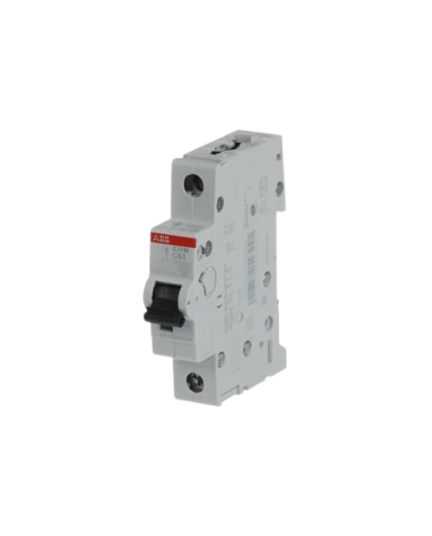 Disjoncteur ABB S201M-C63 1P 63A caractéristique C, 10 kA