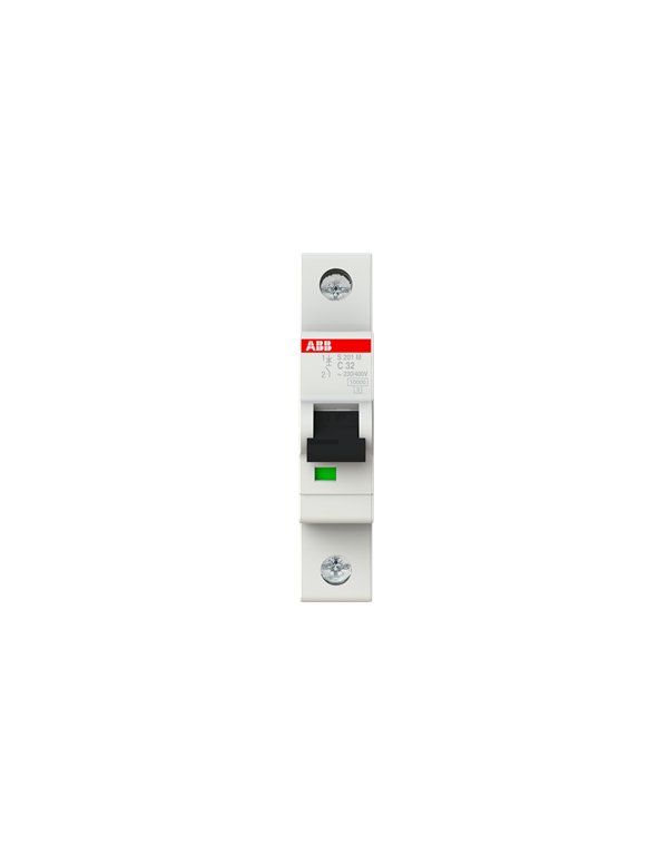 Disjoncteur ABB S201M-C32 1P 32A caractéristique C, 10 kA
