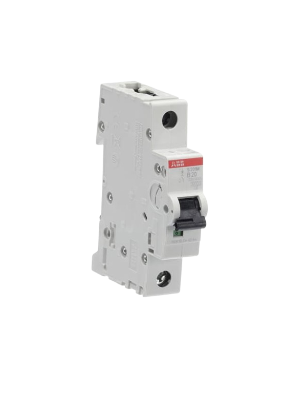 Disjoncteur ABB S201M-B20 1P 20A caractéristique B, 10 kA Disjoncteur ABB S201M-B20 1P 20A caractéristique B, 10 kA