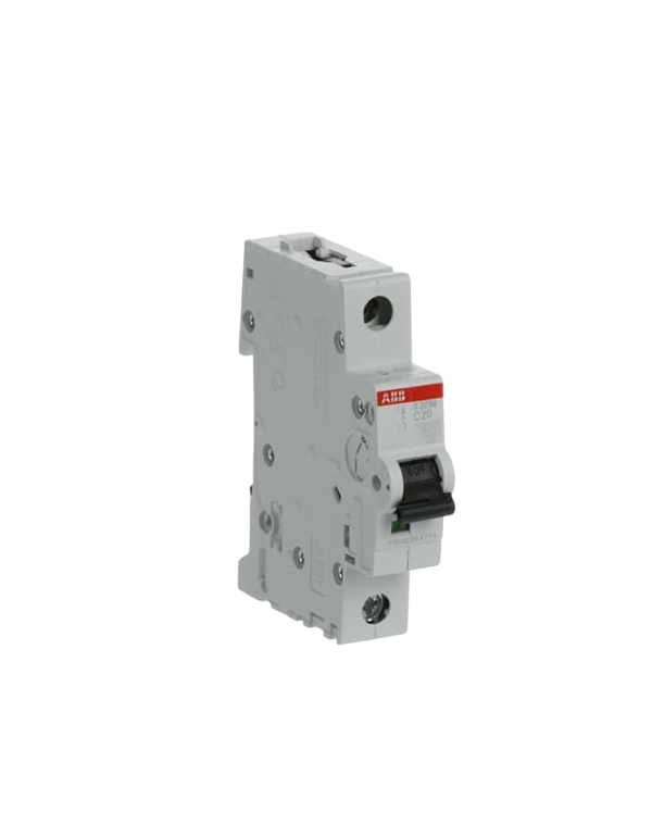 Disjoncteur ABB S201M-C20 1P 20A caractéristique C, 10 kA Disjoncteur ABB S201M-C20 1P 20A caractéristique C, 10 kA