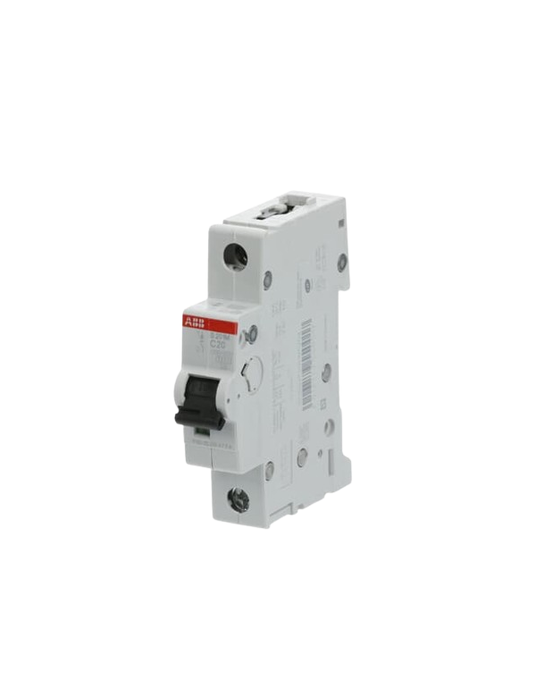 Disjoncteur ABB S201M-C20 1P 20A caractéristique C, 10 kA Disjoncteur ABB S201M-C20 1P 20A caractéristique C, 10 kA