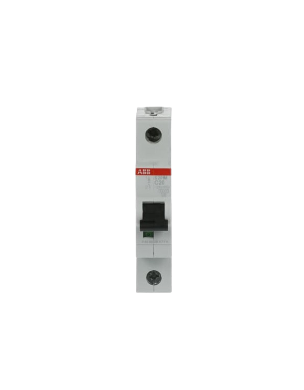 Disjoncteur ABB S201M-C20 1P 20A caractéristique C, 10 kA Disjoncteur ABB S201M-C20 1P 20A caractéristique C, 10 kA