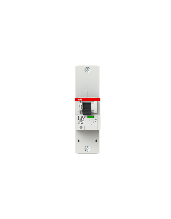 Disjoncteur miniature sélectif ABB S751 DR E80 1P 80A