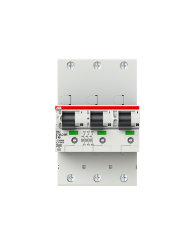 Disjoncteur principal ABB S751/3DR-E40, sélectif, 40 A, 3 x 1 pôle