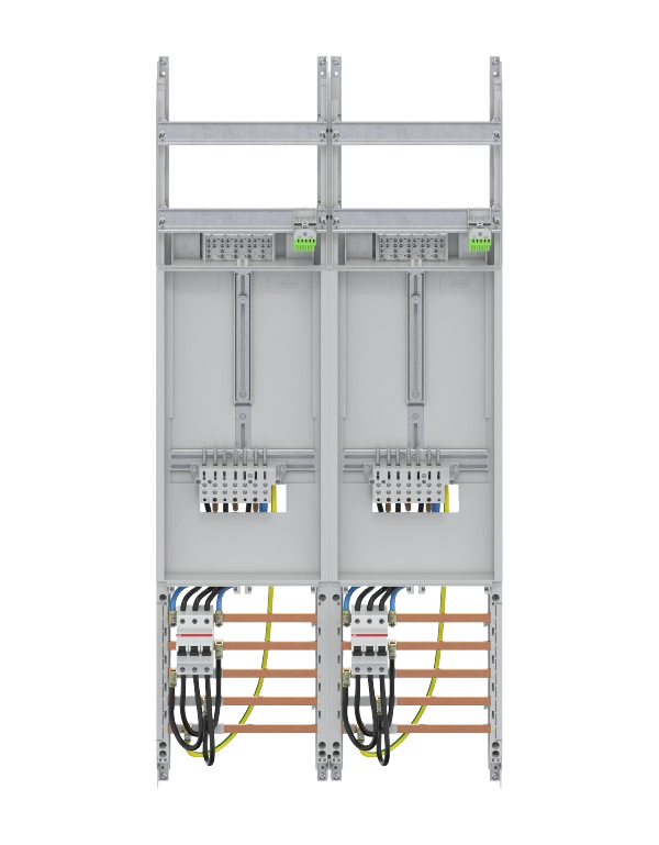 Champ complet Striebel & John DF27U2B 40A 2 compteurs, 48TE, BH3, 2 champs, 16 mm² Champ complet Striebel & John DF27U2B 40A 2 compteurs, 48TE, BH3, 2 champs, 16 mm²