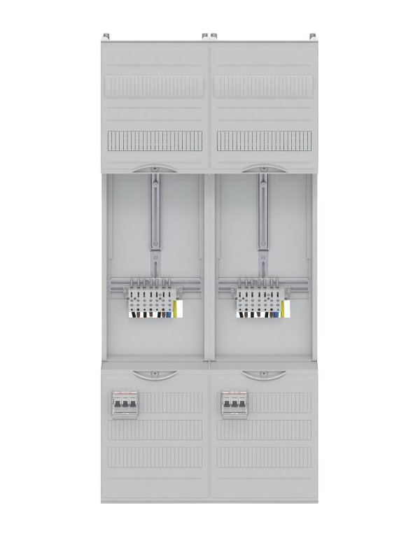 Champ complet Striebel & John DF27U2B 40A 2 compteurs, 48TE, BH3, 2 champs, 16 mm² Champ complet Striebel & John DF27U2B 40A 2 compteurs, 48TE, BH3, 2 champs, 16 mm²