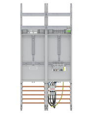 Champ complet Striebel & John DF27U11B 40A 1 compteur & 1 réserve, 48TE, BH3, 2 champs, 16 mm² Champ complet Striebel & John DF27U11B 40A 1 compteur & 1 réserve, 48TE, BH3, 2 champs, 16 mm²