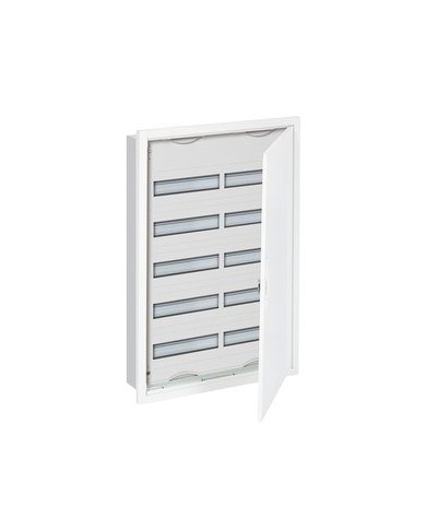 Tableau de distribution encastré petit Striebel & John U52 5 rangées IP31, 834 x 560 x 120 mm, 120TE, 2 champs