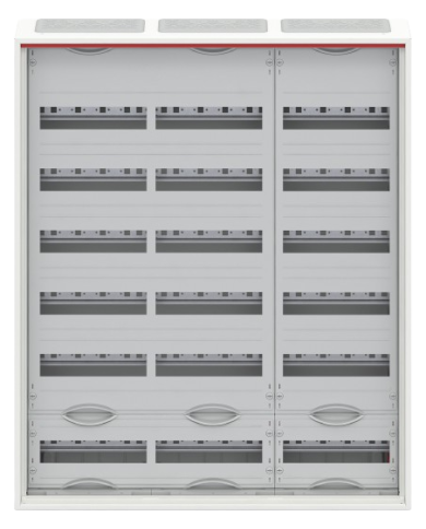 Tableau de distribution mural petit Striebel & John CA36V 6 rangées IP30, 800 x 950 x 160 mm, 216TE, 3 champs