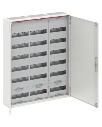 Tableau de distribution mural petit Striebel & John CA36V 6 rangées IP30, 800 x 950 x 160 mm, 216TE, 3 champs