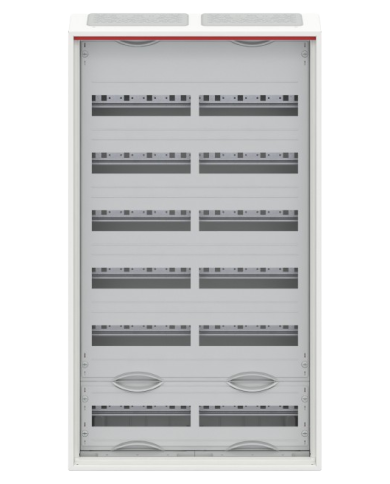 Tableau de distribution mural petit Striebel & John CA26V 6 rangées IP44, 550 x 950 x 160 mm, 144TE, 2 champs