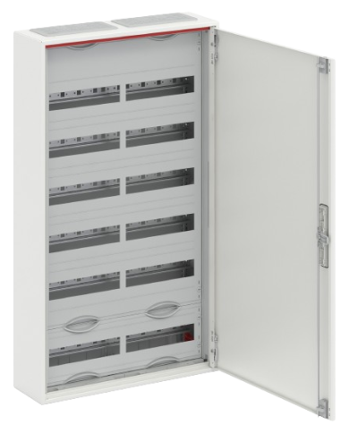 Tableau de distribution mural petit Striebel & John CA26V 6 rangées IP44, 550 x 950 x 160 mm, 144TE, 2 champs