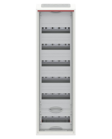 Tableau de distribution mural petit Striebel & John CA16V 6 rangées IP44, 300 x 950 x 160 mm, 72TE, 1 champ