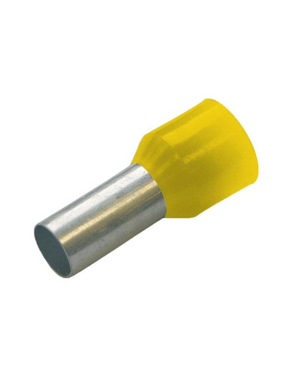 Haupa 270818 Embouts isolés 6 mm² série de couleurs DIN, longueur 12 mm, jaune Haupa 270818 Embouts isolés 6 mm² série de couleurs DIN, longueur 12 mm, jaune