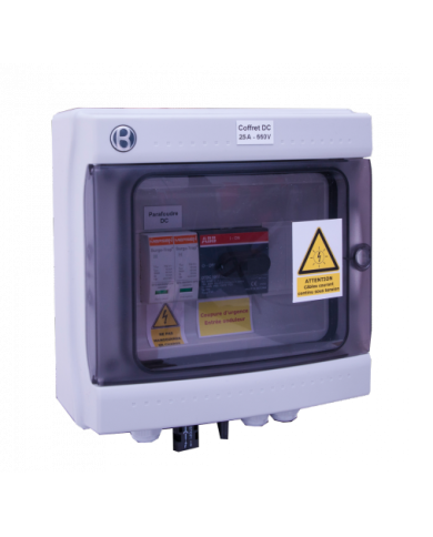 Coffret DC 30A sous 600 V DC pour photovoltaique Coffret DC 30A sous 600 V DC pour photovoltaique